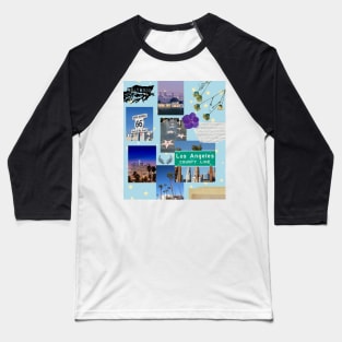 Los Angeles California Collage Baseball T-Shirt